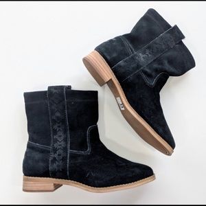 Tom's Laurel Black Burnished Suede Bo…